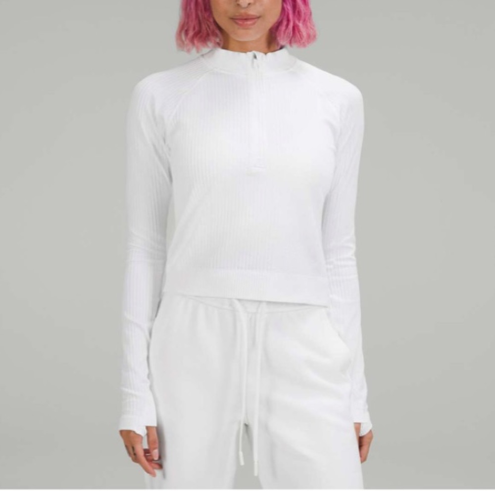 Lululemon Rest Less Cropped Half Zip